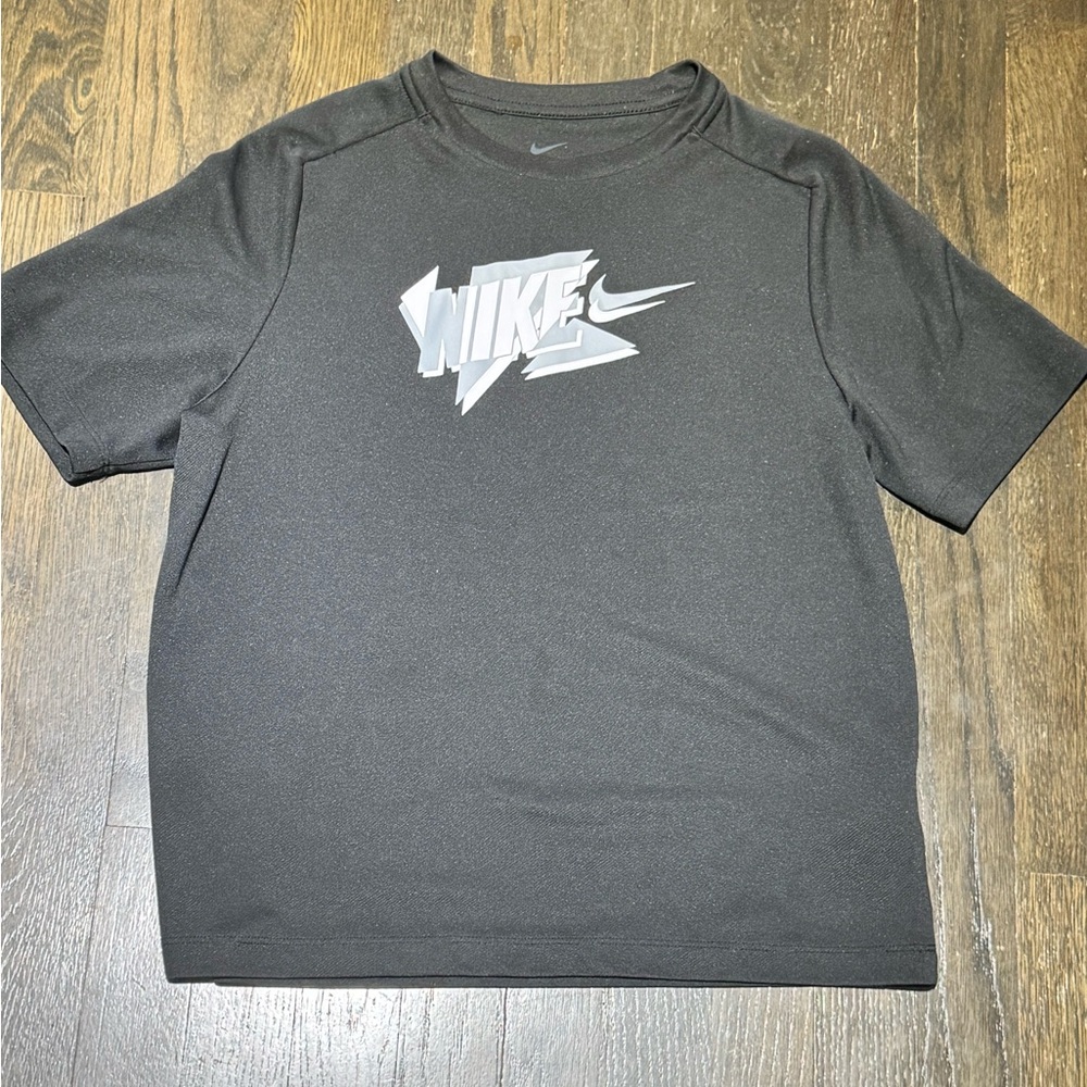 Nike Kids Black Graphic T-Shirt